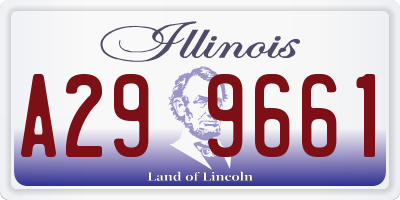 IL license plate A299661