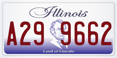 IL license plate A299662