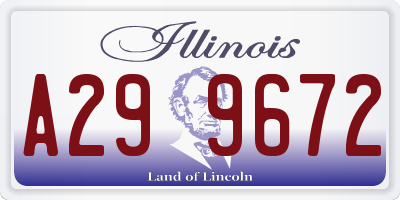IL license plate A299672