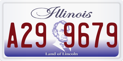 IL license plate A299679