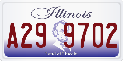 IL license plate A299702