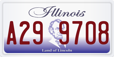 IL license plate A299708