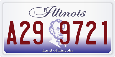 IL license plate A299721