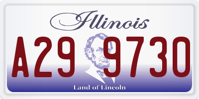 IL license plate A299730