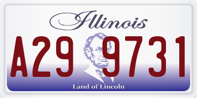 IL license plate A299731