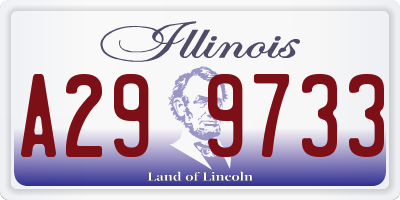 IL license plate A299733
