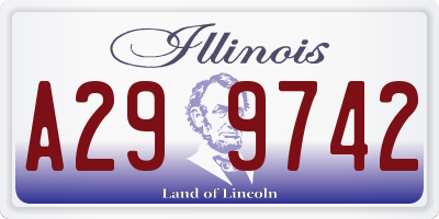 IL license plate A299742