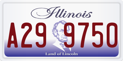IL license plate A299750