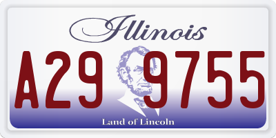 IL license plate A299755