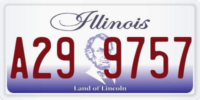 IL license plate A299757