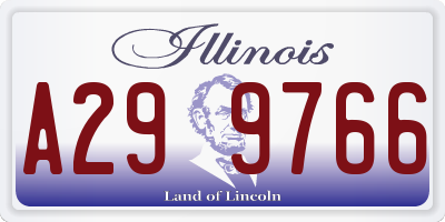 IL license plate A299766