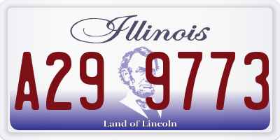IL license plate A299773