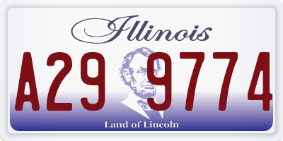 IL license plate A299774
