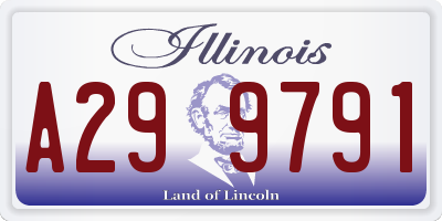 IL license plate A299791