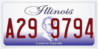 IL license plate A299794
