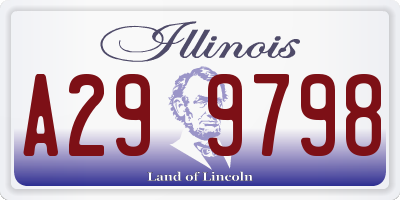IL license plate A299798