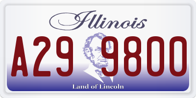 IL license plate A299800