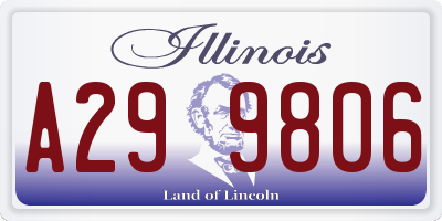 IL license plate A299806