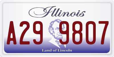 IL license plate A299807