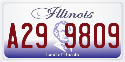 IL license plate A299809