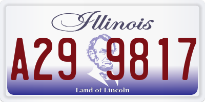 IL license plate A299817