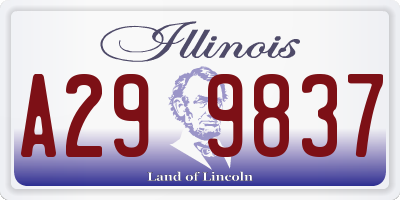 IL license plate A299837
