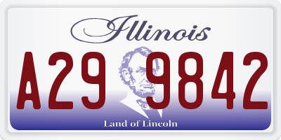 IL license plate A299842