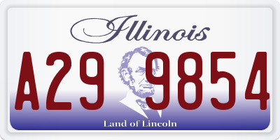 IL license plate A299854