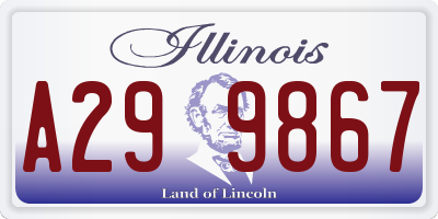 IL license plate A299867