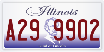 IL license plate A299902