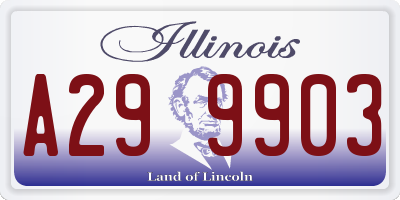 IL license plate A299903
