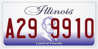 IL license plate A299910