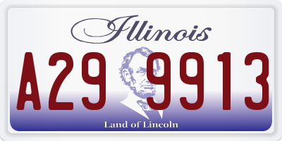 IL license plate A299913