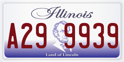 IL license plate A299939