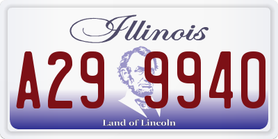 IL license plate A299940