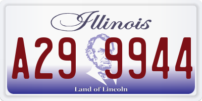 IL license plate A299944