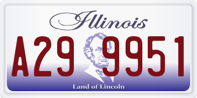 IL license plate A299951