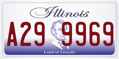 IL license plate A299969