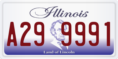 IL license plate A299991