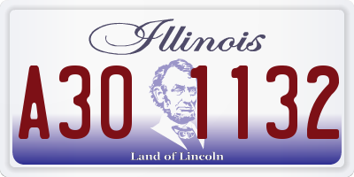 IL license plate A301132