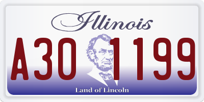 IL license plate A301199