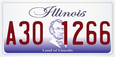IL license plate A301266
