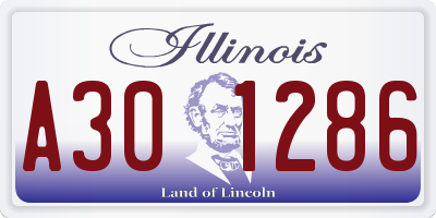 IL license plate A301286