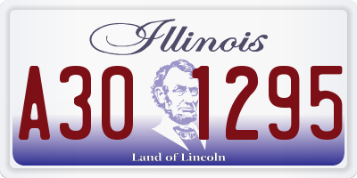 IL license plate A301295