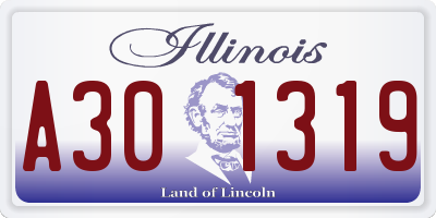 IL license plate A301319