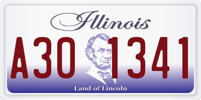 IL license plate A301341