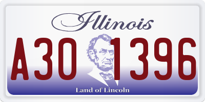 IL license plate A301396