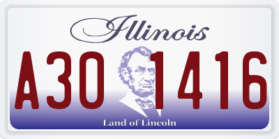 IL license plate A301416