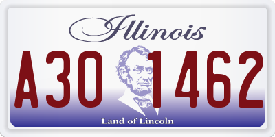 IL license plate A301462