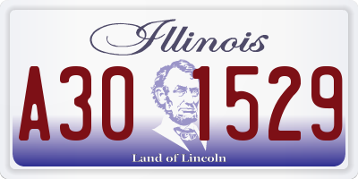 IL license plate A301529